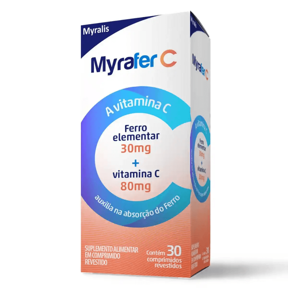 Myrafer C 80mg Suplemento Alimentar com 30 Comprimidos